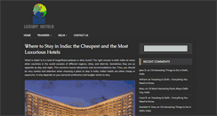 Desktop Screenshot of luxury-hotels-delhi.com