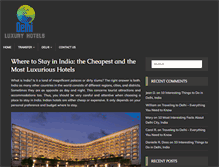 Tablet Screenshot of luxury-hotels-delhi.com